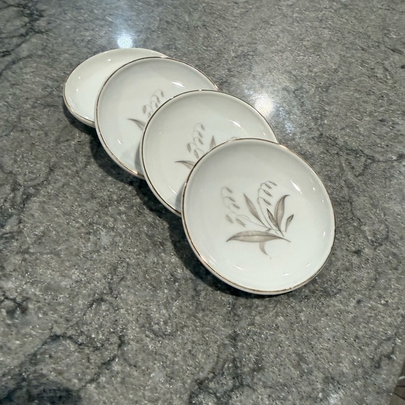 Set of 4 Vintage Kaysons Golden Rhapsody Fine China Butter Pats! 22K gold rim. - Picture 4 of 8